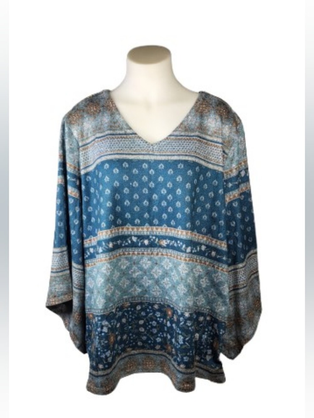 Cato Blue Gray Top Sz 22/24W